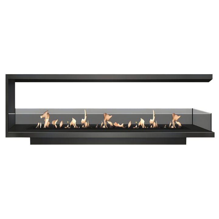 Dreiseitiger Bioethanol Einbaukamin U - SAINT 180