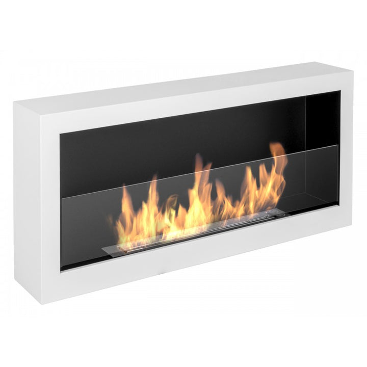Bioethanol Wandkamin - Deluxe Weiss