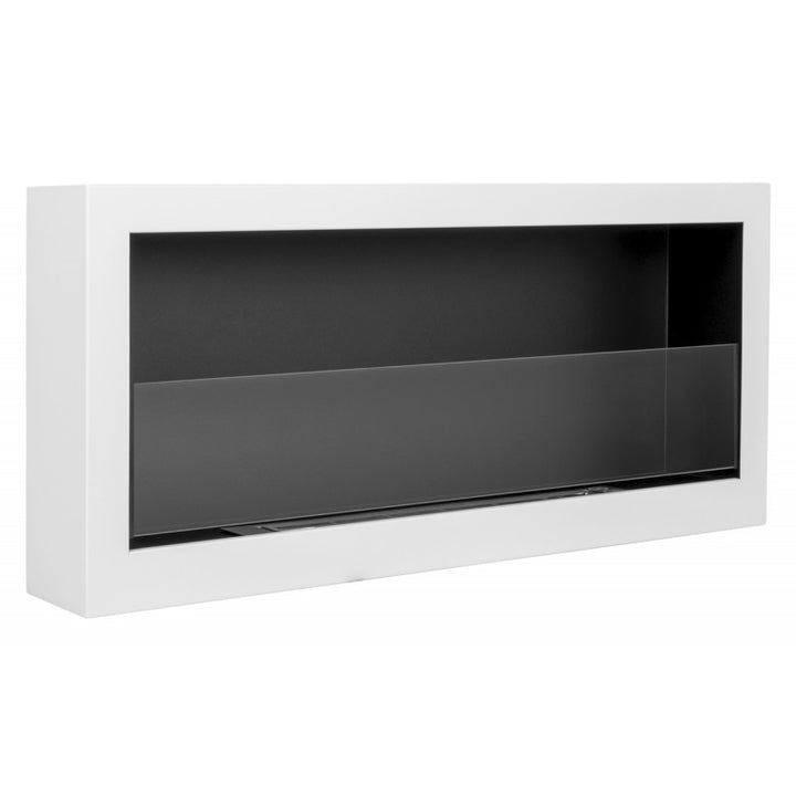 Bioethanol Wandkamin - Deluxe Weiss