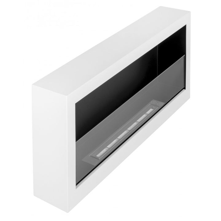 Bioethanol Wandkamin - Deluxe Weiss